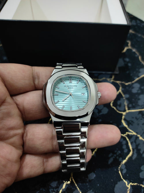 DialKing Royale — Blue Guilloché Dress Watch | Silver Case | Status Timepiece | Pakistan