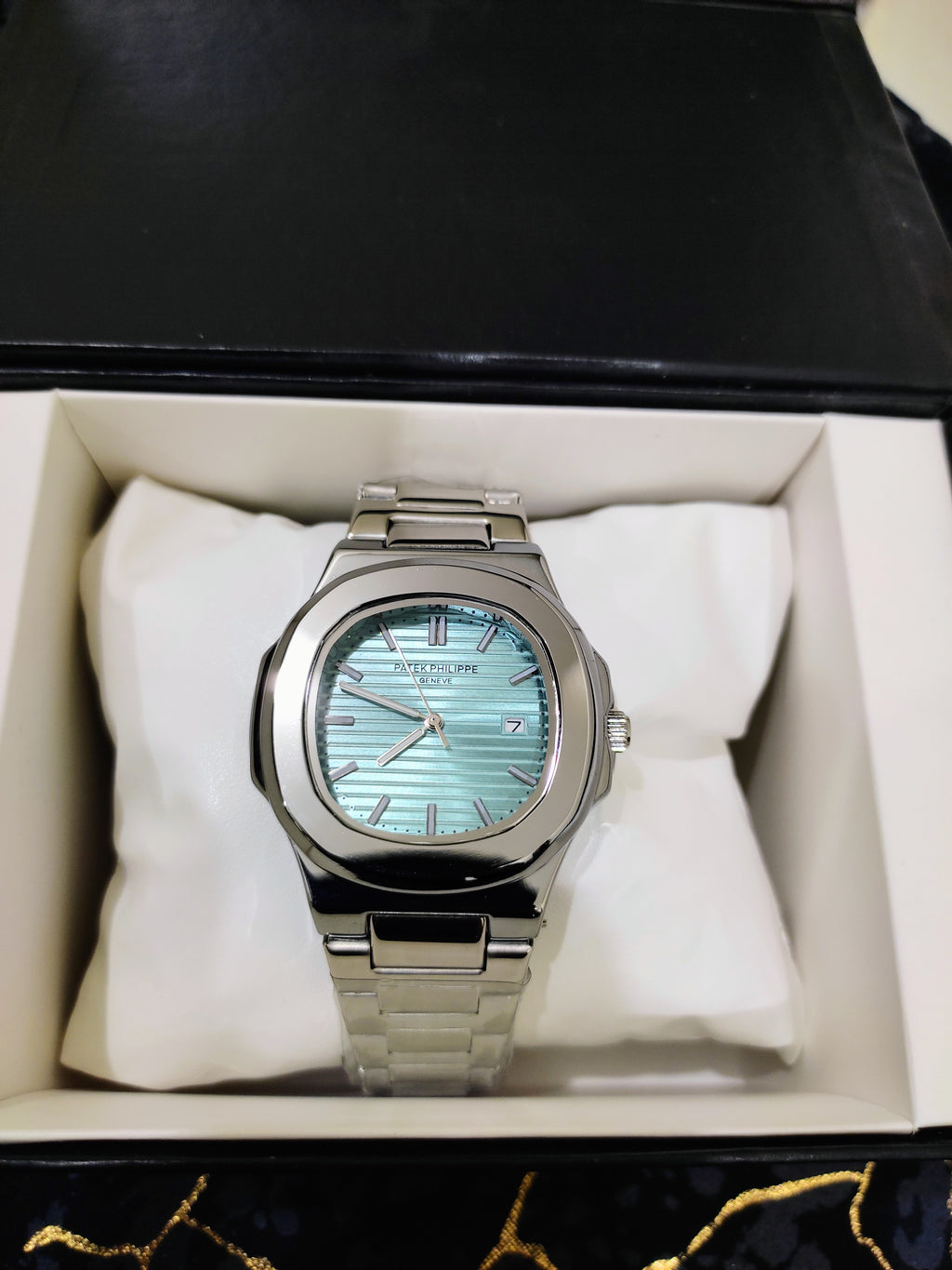 DialKing Royale — Blue Guilloché Dress Watch | Silver Case | Status Timepiece | Pakistan