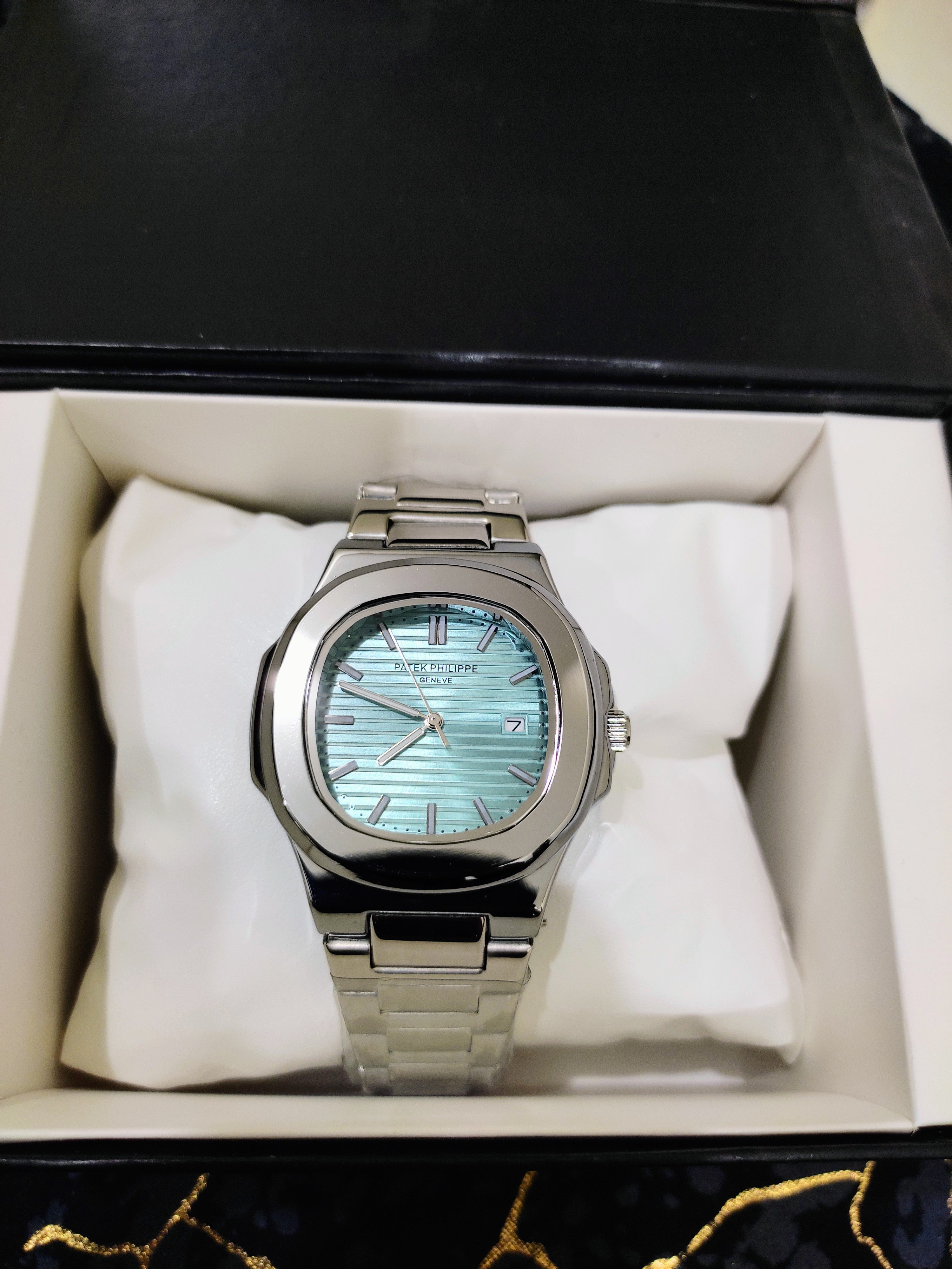 DialKing Royale — Blue Guilloché Dress Watch | Silver Case | Status Timepiece | Pakistan